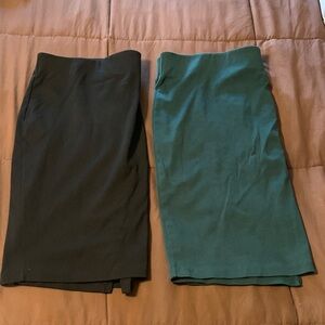 Old Navy Black and Green Midi Skirt Set 2 for $15